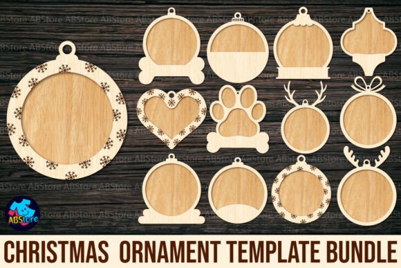 Christmas Ornament Template Bundle for Festive Ornaments