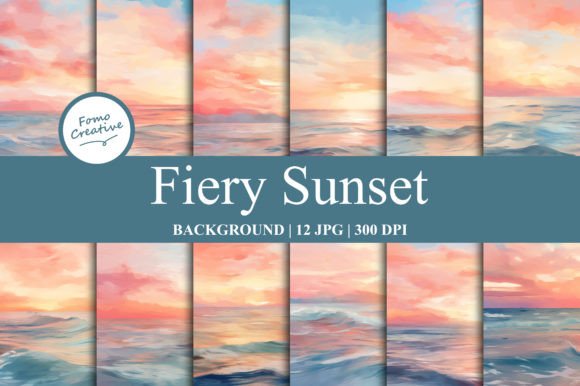 Fiery Sunset Background Review for Creative Sellers