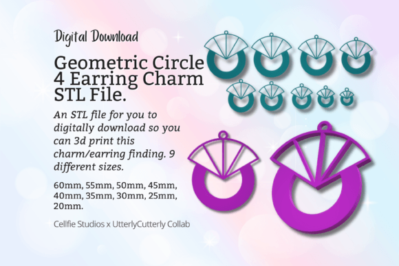 Geometric Circle 4 Earring Charm STL File: A Designer's Tools Review