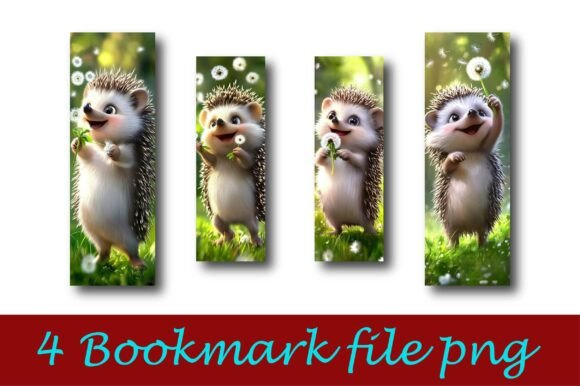 Hedgehog BookMark Design Template for Crafts & DIY