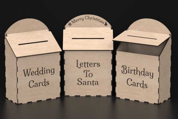 Laser Cut Wedding Card Box Svg Files for Boxes