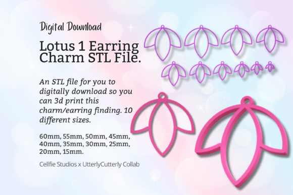 Lotus Earring Charm STL File - Flower: A Designer's Review for Tools