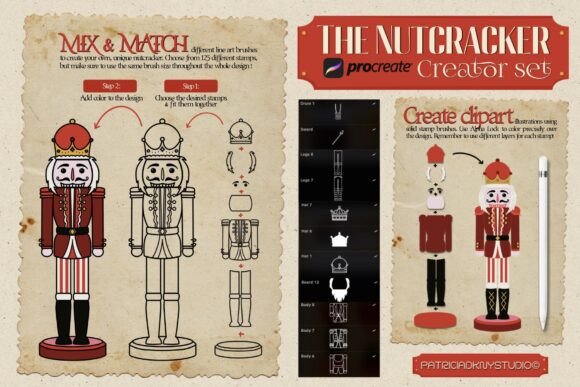 Procreate Nutcracker Creator Set: Brushes for Seasonal Branding