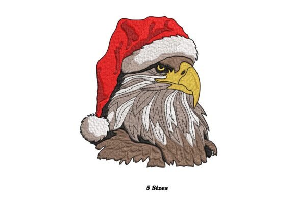 Santa Hat Bald Eagle Christmas for Birds Projects