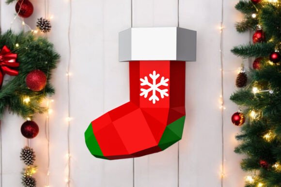Santa Socks - 3d Papercraft Review