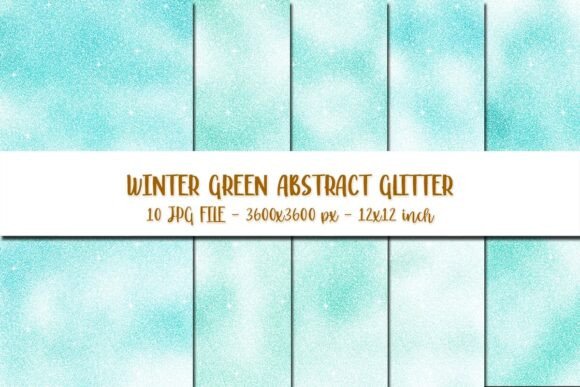 Winter Green Abstract Glitter Background for Modern Blog Design